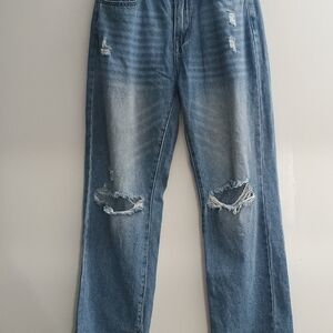 SHEIN Ripped Denim Jeans